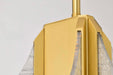 Pendant Nuvo 62-2413 Idris - LED 3 Light Pendant - Vintage Brass Finish - Light Guide Panels Nuvo