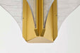 Pendant Nuvo 62-2413 Idris - LED 3 Light Pendant - Vintage Brass Finish - Light Guide Panels Nuvo