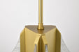 Pendant Nuvo 62-2413 Idris - LED 3 Light Pendant - Vintage Brass Finish - Light Guide Panels Nuvo