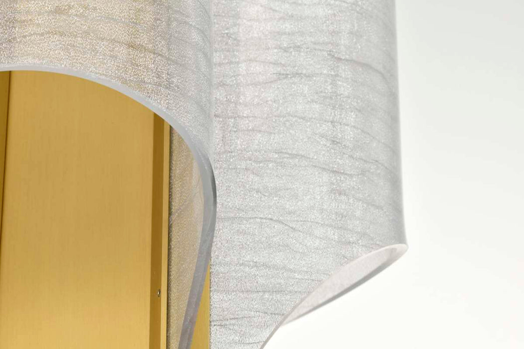 Pendant Nuvo 62-2413 Idris - LED 3 Light Pendant - Vintage Brass Finish - Light Guide Panels Nuvo