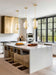 Pendant Nuvo 62-2413 Idris - LED 3 Light Pendant - Vintage Brass Finish - Light Guide Panels Nuvo