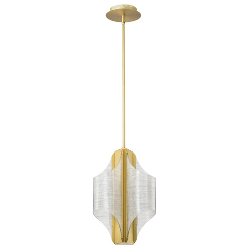 Pendant Nuvo 62-2413 Idris - LED 3 Light Pendant - Vintage Brass Finish - Light Guide Panels Nuvo
