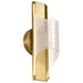 Sconce Nuvo 62-2414 Idris - LED 1 Light Wall Sconce - Vintage Brass Finish - Light Guide Panels Nuvo