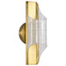 Sconce Nuvo 62-2414 Idris - LED 1 Light Wall Sconce - Vintage Brass Finish - Light Guide Panels Nuvo