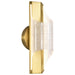 Sconce Nuvo 62-2414 Idris - LED 1 Light Wall Sconce - Vintage Brass Finish - Light Guide Panels Nuvo