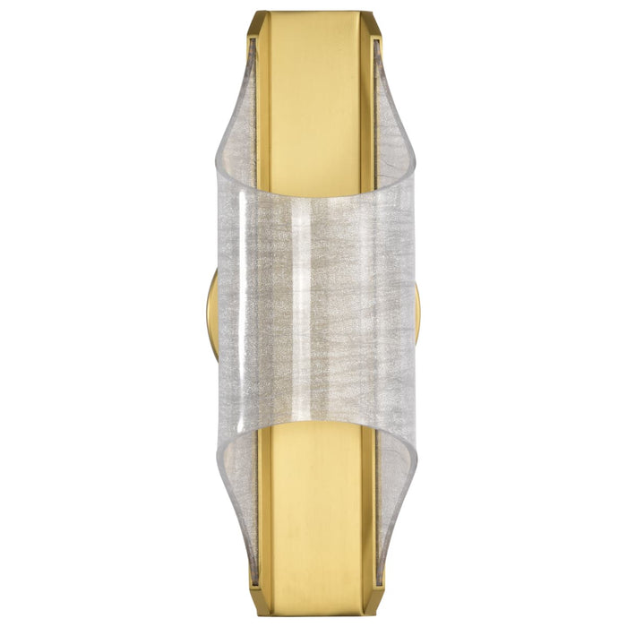 Sconce Nuvo 62-2414 Idris - LED 1 Light Wall Sconce - Vintage Brass Finish - Light Guide Panels Nuvo