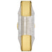 Sconce Nuvo 62-2414 Idris - LED 1 Light Wall Sconce - Vintage Brass Finish - Light Guide Panels Nuvo