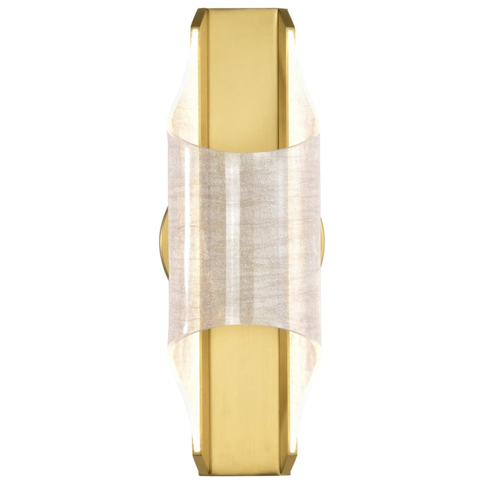 Sconce Nuvo 62-2414 Idris - LED 1 Light Wall Sconce - Vintage Brass Finish - Light Guide Panels Nuvo