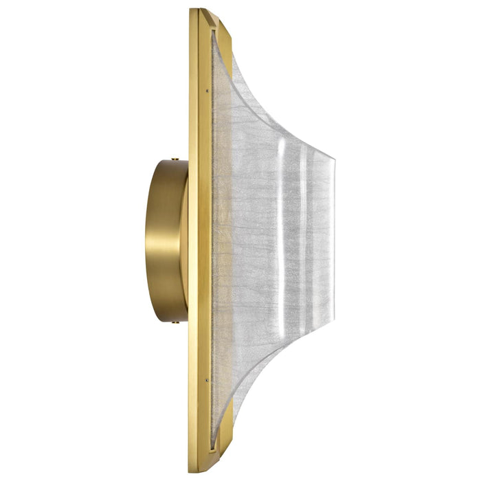 Sconce Nuvo 62-2414 Idris - LED 1 Light Wall Sconce - Vintage Brass Finish - Light Guide Panels Nuvo