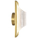 Sconce Nuvo 62-2414 Idris - LED 1 Light Wall Sconce - Vintage Brass Finish - Light Guide Panels Nuvo