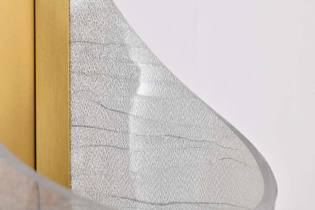 Sconce Nuvo 62-2414 Idris - LED 1 Light Wall Sconce - Vintage Brass Finish - Light Guide Panels Nuvo