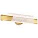 Sconce Nuvo 62-2415 Idris - LED 3 Light Wall Sconce - Vintage Brass Finish - Light Guide Panels Nuvo