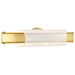 Sconce Nuvo 62-2415 Idris - LED 3 Light Wall Sconce - Vintage Brass Finish - Light Guide Panels Nuvo