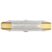 Sconce Nuvo 62-2415 Idris - LED 3 Light Wall Sconce - Vintage Brass Finish - Light Guide Panels Nuvo