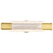 Sconce Nuvo 62-2415 Idris - LED 3 Light Wall Sconce - Vintage Brass Finish - Light Guide Panels Nuvo