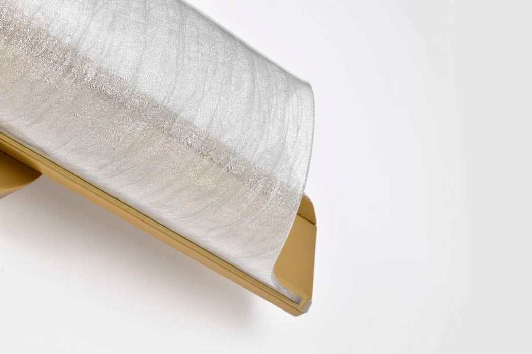 Sconce Nuvo 62-2415 Idris - LED 3 Light Wall Sconce - Vintage Brass Finish - Light Guide Panels Nuvo