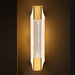 Sconce Nuvo 62-2415 Idris - LED 3 Light Wall Sconce - Vintage Brass Finish - Light Guide Panels Nuvo