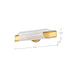 Sconce Nuvo 62-2415 Idris - LED 3 Light Wall Sconce - Vintage Brass Finish - Light Guide Panels Nuvo