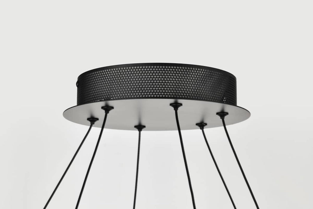 Pendant Nuvo 62-2421 Sylas - 36 Inch LED Pendant - Matte Black Finish Nuvo
