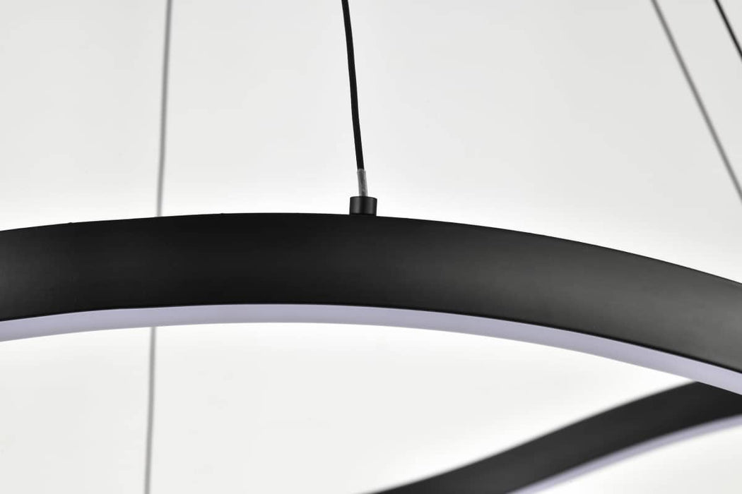 Pendant Nuvo 62-2421 Sylas - 36 Inch LED Pendant - Matte Black Finish Nuvo