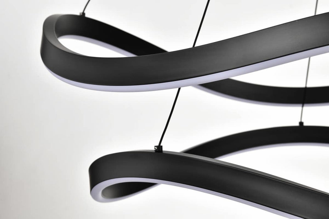 Pendant Nuvo 62-2421 Sylas - 36 Inch LED Pendant - Matte Black Finish Nuvo