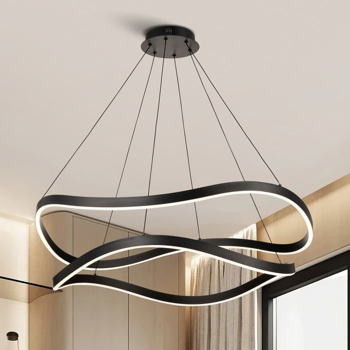 Pendant Nuvo 62-2421 Sylas - 36 Inch LED Pendant - Matte Black Finish Nuvo