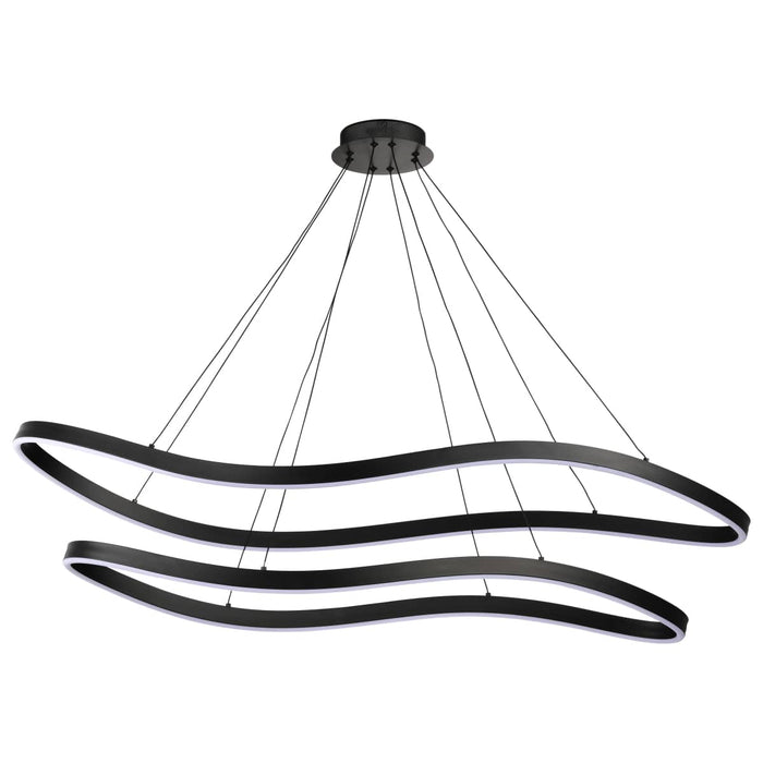 Pendant Nuvo 62-2422 Sylas - 48 Inch LED Pendant - Matte Black Finish Nuvo