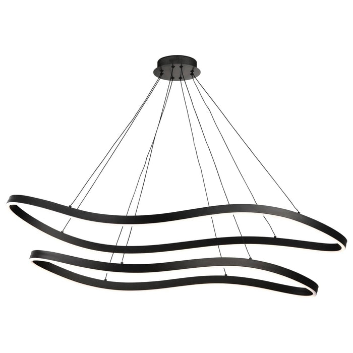 Pendant Nuvo 62-2422 Sylas - 48 Inch LED Pendant - Matte Black Finish Nuvo