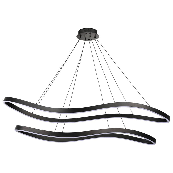 Pendant Nuvo 62-2422 Sylas - 48 Inch LED Pendant - Matte Black Finish Nuvo