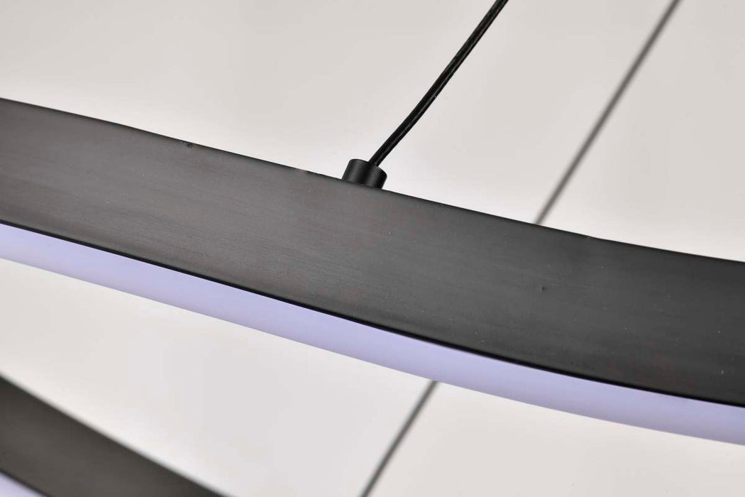 Pendant Nuvo 62-2422 Sylas - 48 Inch LED Pendant - Matte Black Finish Nuvo