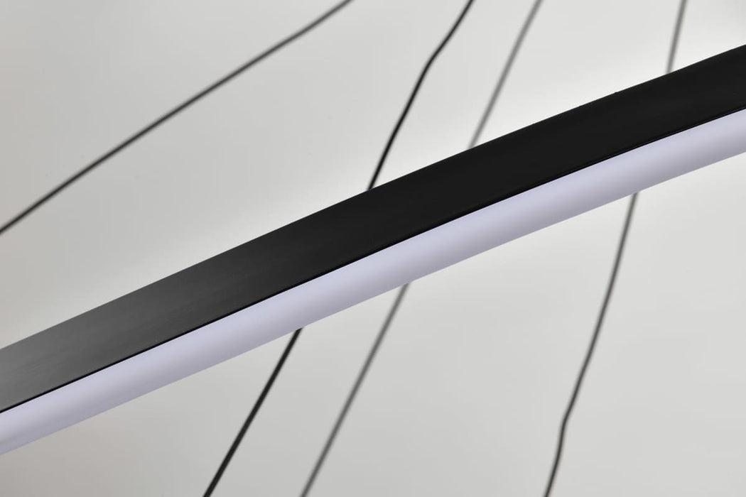 Pendant Nuvo 62-2422 Sylas - 48 Inch LED Pendant - Matte Black Finish Nuvo