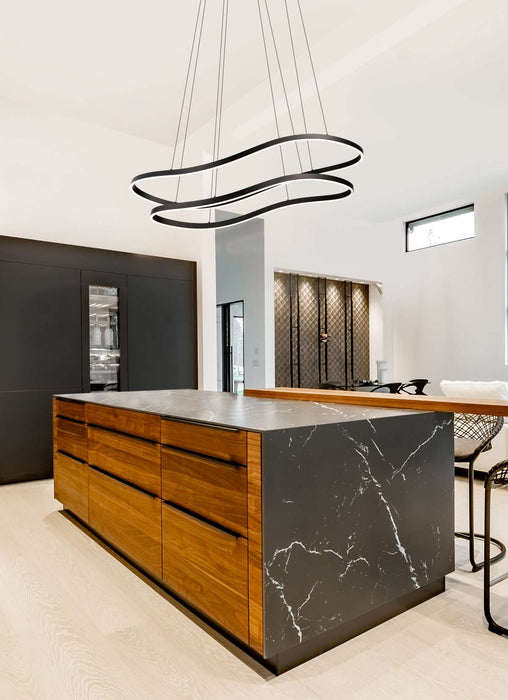 Pendant Nuvo 62-2422 Sylas - 48 Inch LED Pendant - Matte Black Finish Nuvo
