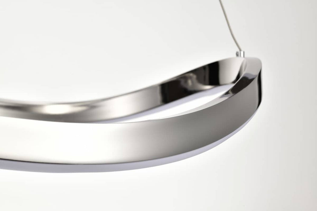 Pendant Nuvo 62-2431 Sylas - 36 Inch LED Pendant - Polished Nickel Finish Nuvo