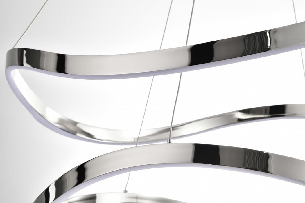 Pendant Nuvo 62-2431 Sylas - 36 Inch LED Pendant - Polished Nickel Finish Nuvo