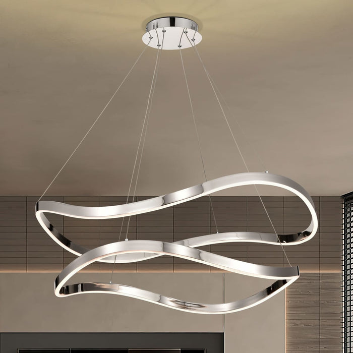 Pendant Nuvo 62-2431 Sylas - 36 Inch LED Pendant - Polished Nickel Finish Nuvo