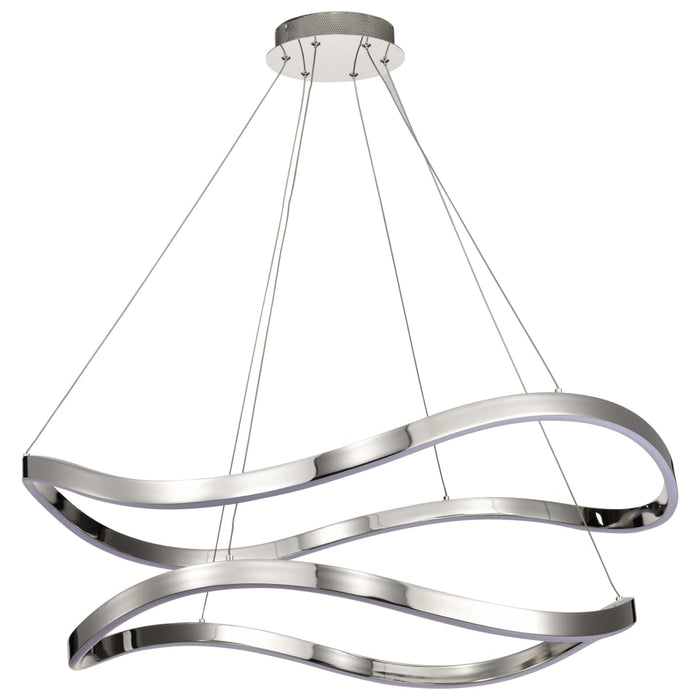 Pendant Nuvo 62-2431 Sylas - 36 Inch LED Pendant - Polished Nickel Finish Nuvo