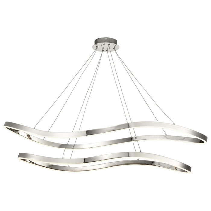 Pendant Nuvo 62-2432 Sylas - 48 Inch LED Pendant - Polished Nickel Finish Nuvo