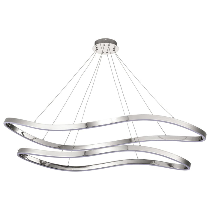 Pendant Nuvo 62-2432 Sylas - 48 Inch LED Pendant - Polished Nickel Finish Nuvo