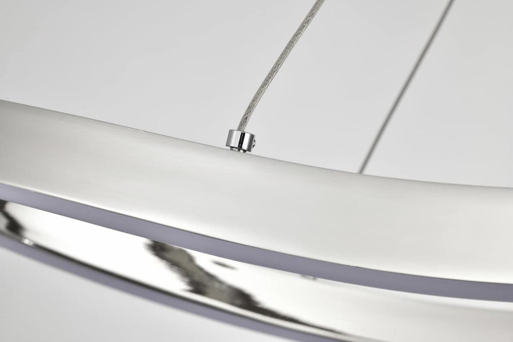 Pendant Nuvo 62-2432 Sylas - 48 Inch LED Pendant - Polished Nickel Finish Nuvo