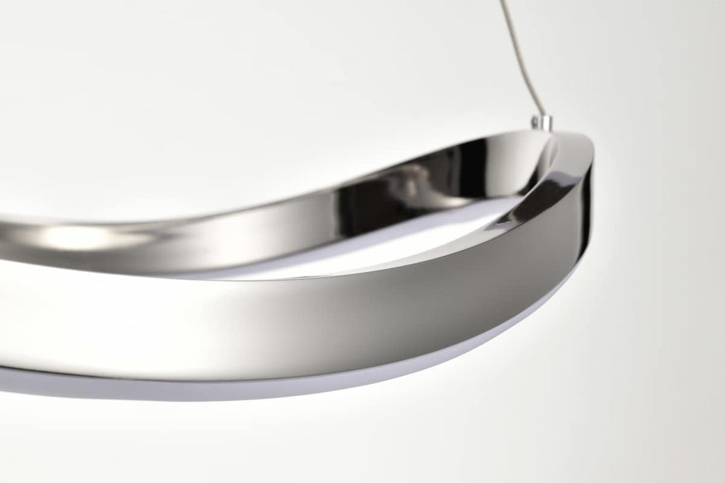 Pendant Nuvo 62-2432 Sylas - 48 Inch LED Pendant - Polished Nickel Finish Nuvo
