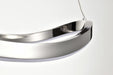 Pendant Nuvo 62-2432 Sylas - 48 Inch LED Pendant - Polished Nickel Finish Nuvo