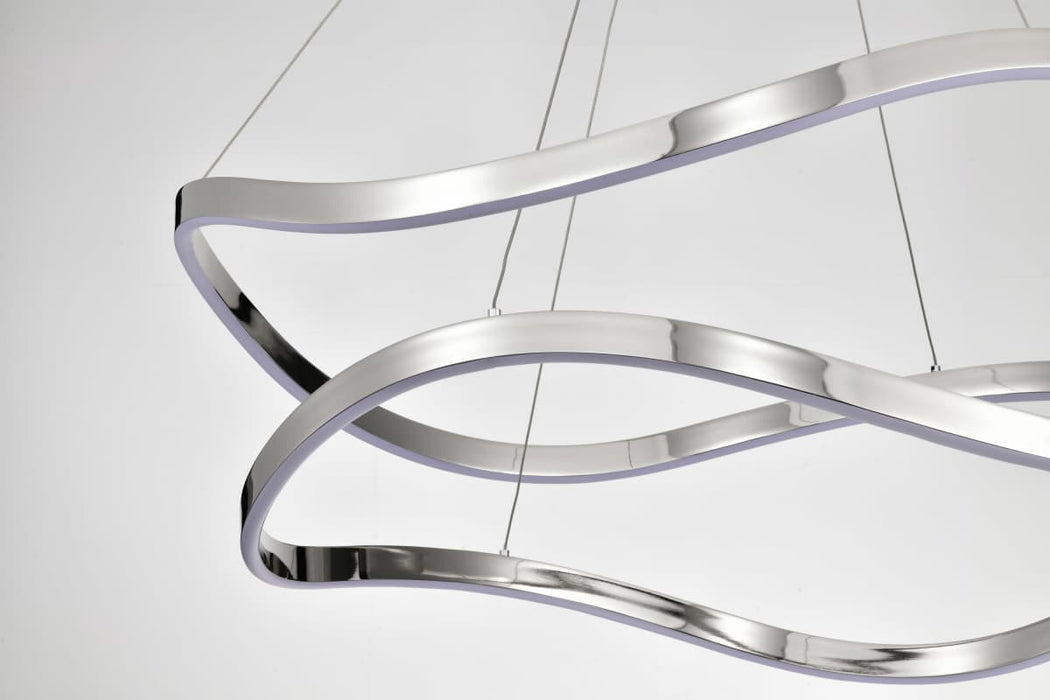 Pendant Nuvo 62-2432 Sylas - 48 Inch LED Pendant - Polished Nickel Finish Nuvo