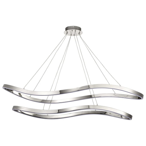 Pendant Nuvo 62-2432 Sylas - 48 Inch LED Pendant - Polished Nickel Finish Nuvo