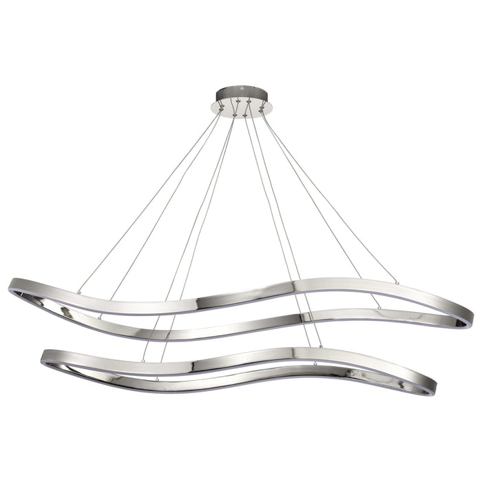 Pendant Nuvo 62-2432 Sylas - 48 Inch LED Pendant - Polished Nickel Finish Nuvo