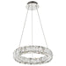 Pendant Nuvo 62-2441 Asher - LED 15 Inch Pendant - Polished Nickel Finish - K9 Crystal Nuvo