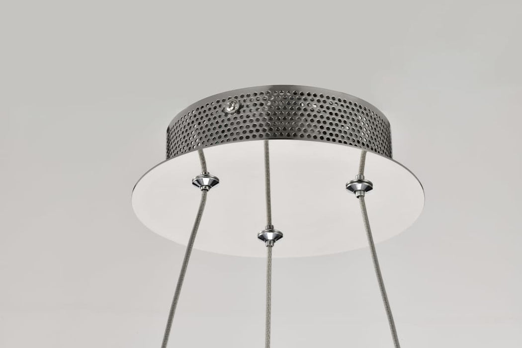 Pendant Nuvo 62-2441 Asher - LED 15 Inch Pendant - Polished Nickel Finish - K9 Crystal Nuvo