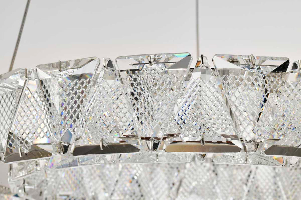 Pendant Nuvo 62-2441 Asher - LED 15 Inch Pendant - Polished Nickel Finish - K9 Crystal Nuvo