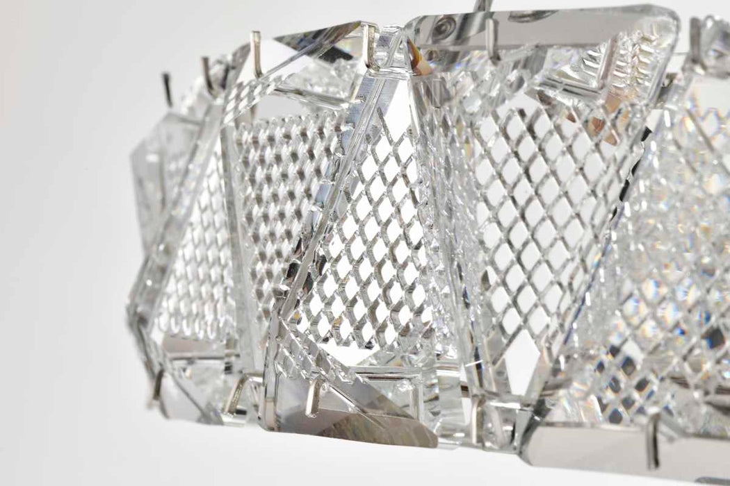 Pendant Nuvo 62-2441 Asher - LED 15 Inch Pendant - Polished Nickel Finish - K9 Crystal Nuvo
