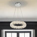 Pendant Nuvo 62-2441 Asher - LED 15 Inch Pendant - Polished Nickel Finish - K9 Crystal Nuvo