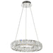 Pendant Nuvo 62-2441 Asher - LED 15 Inch Pendant - Polished Nickel Finish - K9 Crystal Nuvo